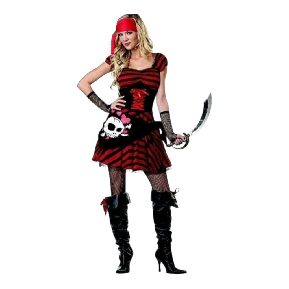Pirate Jewel of the Sea Buccaneer Totally Ghoul Women's Medium Costume New
